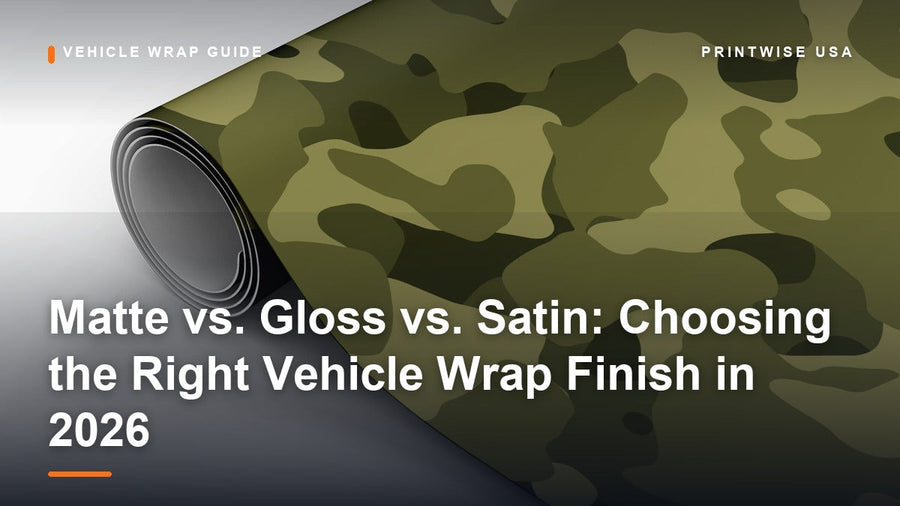 Matte vs. Gloss vs. Satin: Choosing the Right Vehicle Wrap Finish in 2026