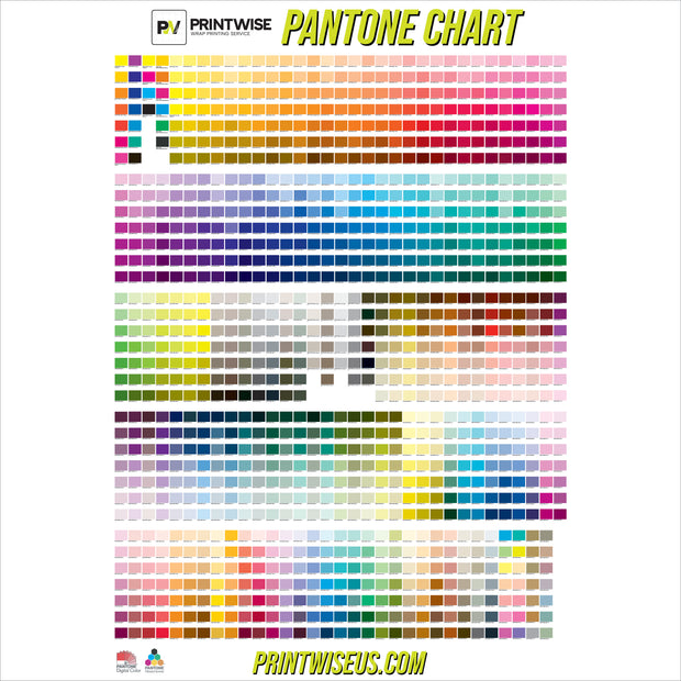 Printwise Pantone Color Chart – Complete Professional Color Chart