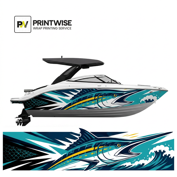 Marlin Vector Illustration - Avery Dennison 1105 Premium Boat Wrap