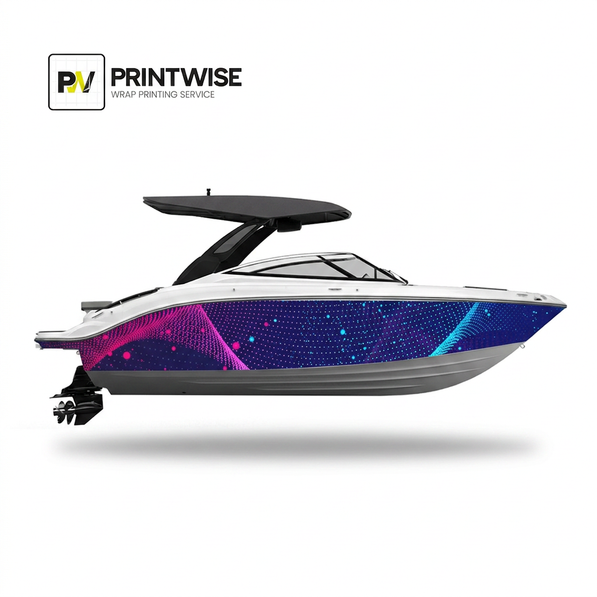 Neon Digital Wave Particle - Avery Dennison 1105 Premium Boat Wrap