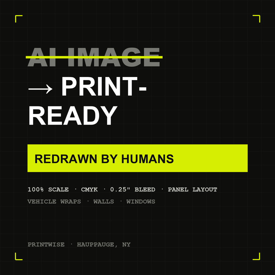 AI Artwork Print-Ready Redesign